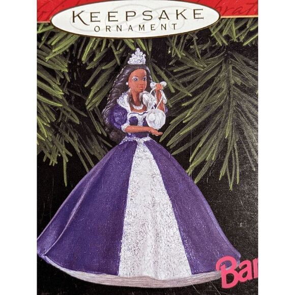 Hallmark Christmas Ornament NIB 1999 African American Barbie Millenium Princess - Picture 2 of 8